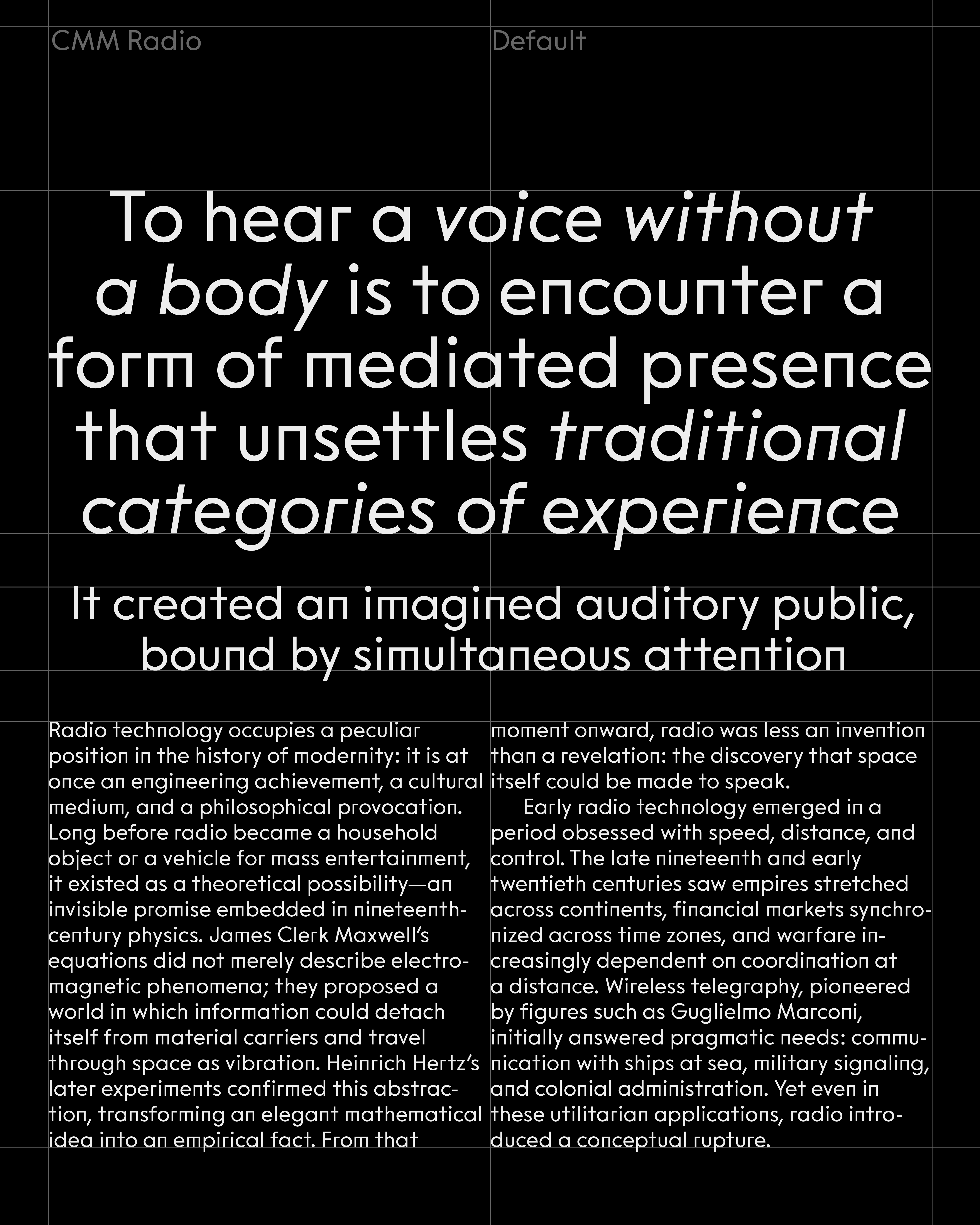 Anna Cairns — Graphic and Type Design