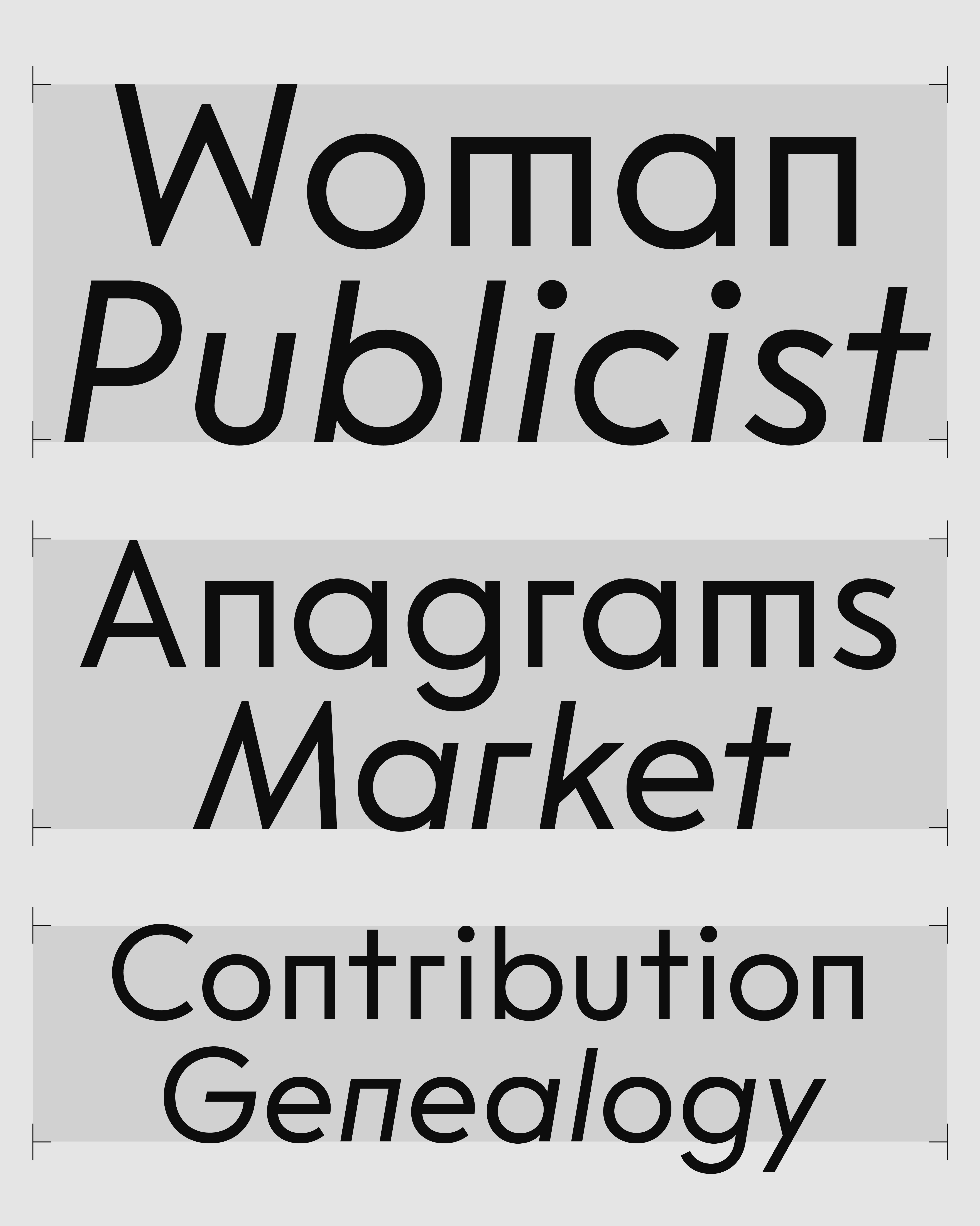 Anna Cairns — Graphic and Type Design